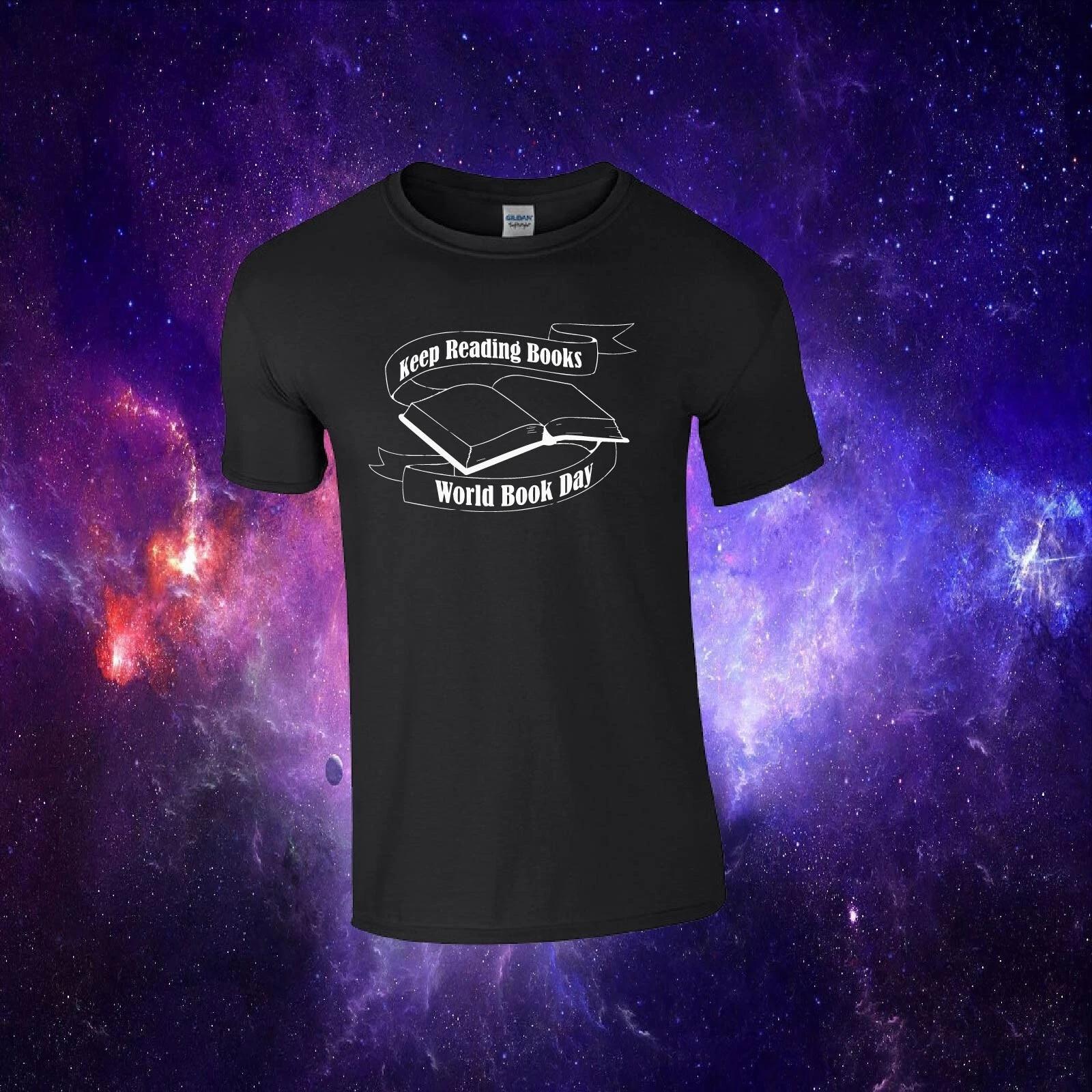 Keep Reading Books World Book Day Inspired Gift Kids/Adults Top T-shirt 4XL