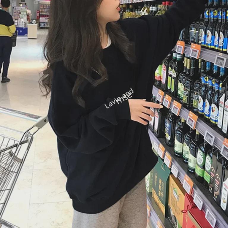 2025 Autumn Korean Loose-Fit Letter Print Thin Sweater for Women - Long Sleeve Pullover for Students