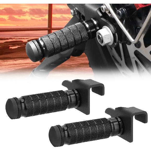 Upgraded Passenger Foot Pegs for Ridstar Q20/ Q20 PRO/ H20 PRO/ H26 PRO, Foldable Non-Slip Passenger Footrest Pegs With Mount Bracket, Rearsets Foot non-foldable
