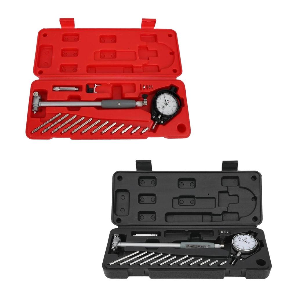 Dial Indicator Bore Gage Set Base Professional Adjustable Graduation 2"-6" Range Dial Bore Indicator Gauge Accuracy 0.01mm