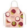 Strawberry Peach Children Apron Fruit Pattern Household Apron New Halter Neck Apron  Home Use