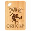 Planche À Découper Course De Haies J'peux Pas - Plateau Apéro En Bambou Cadeau Gravé Pour Homme Femme Cuisine Barbecue