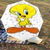 1PC Warner Tweety Bird Automatic Open/Close Umbrella with Windproof, 55-Rib Sturdy Canopy, Durable Ribs1272A