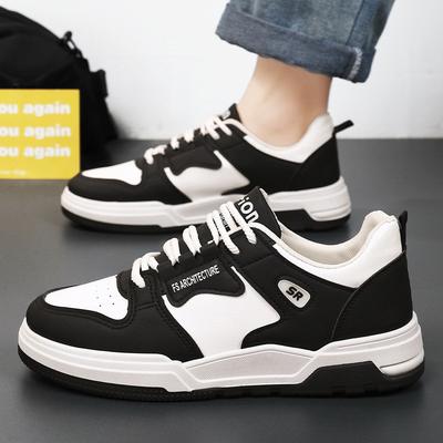 Pantofi sport pentru bărbați, pantofi respirabili, pantofi albi la modă, pantofi sport cu platformă, pantofi casual pentru bord