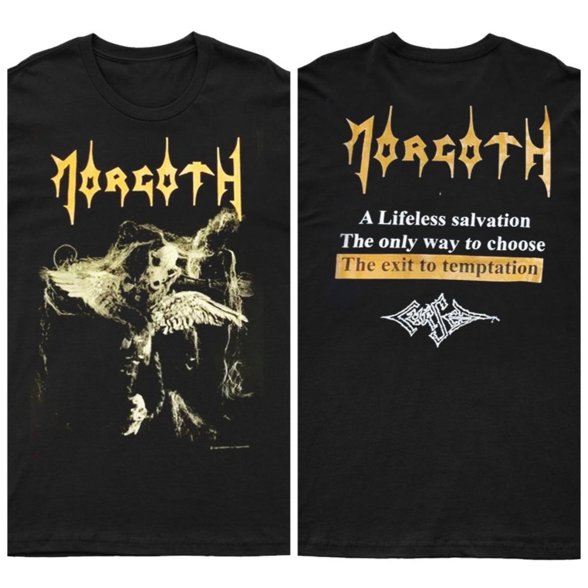 

2025 Новый MORGOTH - CURSED Печатный Унисекс Уличная Мода Тренд Короткий Рукав Чистый Хлопок Круглый Вырез S
