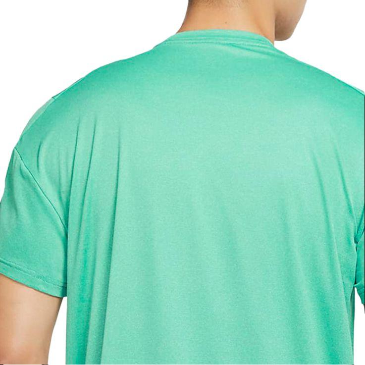 Nike T Shirts Men's Lake Green Crew Neck Moderate CZ1182-370