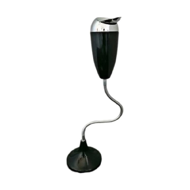 

Artistic Wine Bottle Ashtray Adjustable Bend Angled Heavy Dutys Metal Base Flipping Cover For Home Restaurant Hotel чорний