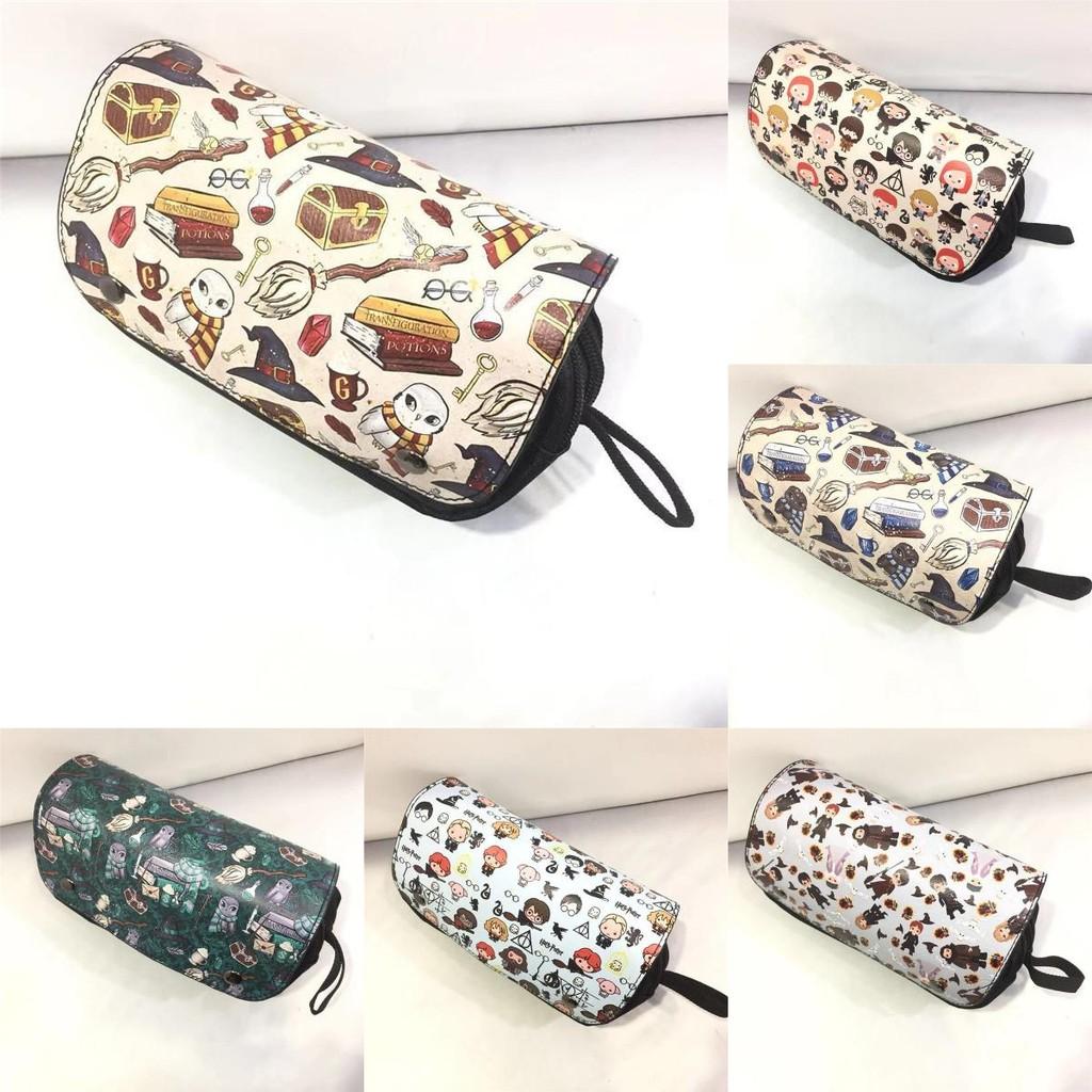 Harry Potter Zip Wallet Men Women Pu Leather Animal Pattern Card Compartments
