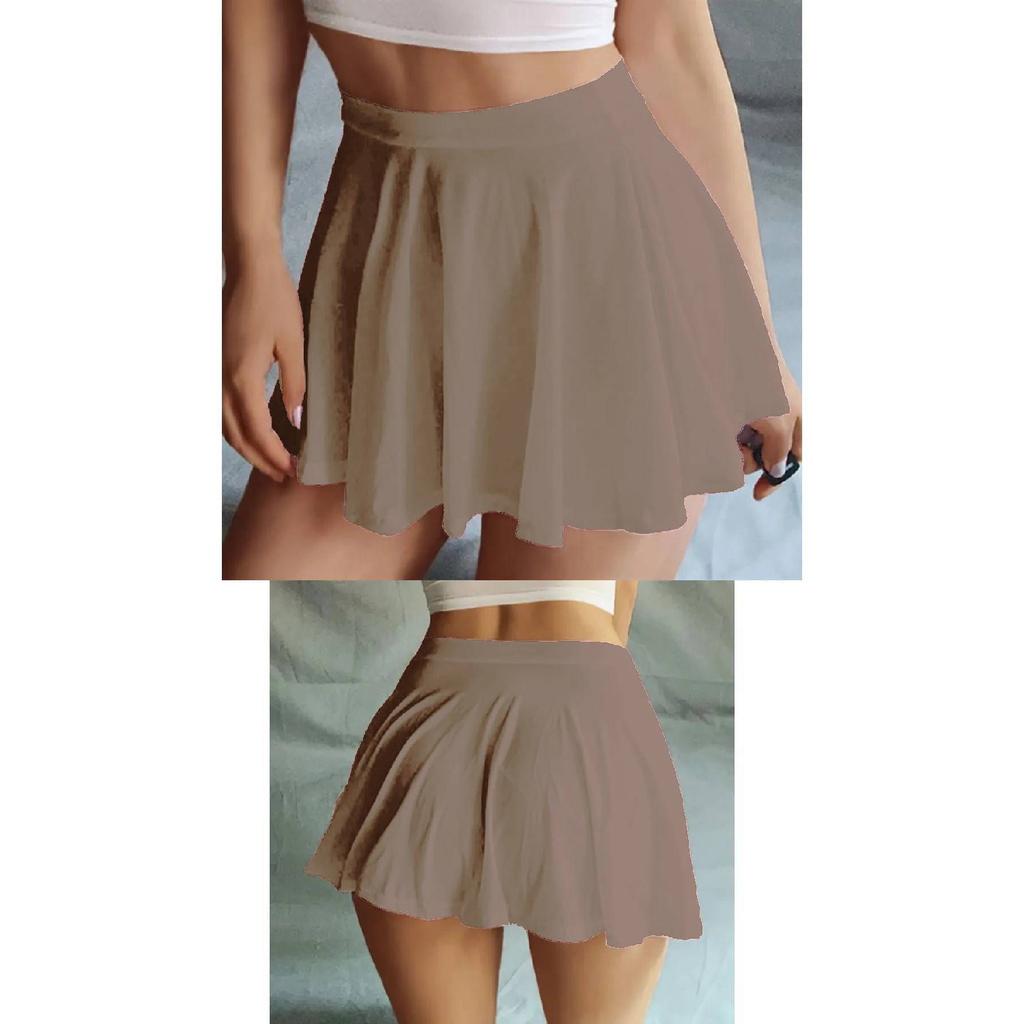 Rock mit elastischer Taille, Minirock, Lycra-Rock in A-Linie, Rock mit elastischer Taille, Flugrock