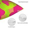 Lime Green Abstract Pattern Pillow Cover Print Cushion Cover Cute Funny Pillow Case For Living Room Chair
