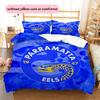 Biancheria da letto con motivo Parramatta Eels Decorazione per la casa Regalo di compleanno e festa (1 * copripiumino + 2 * federa, senza nucleo)