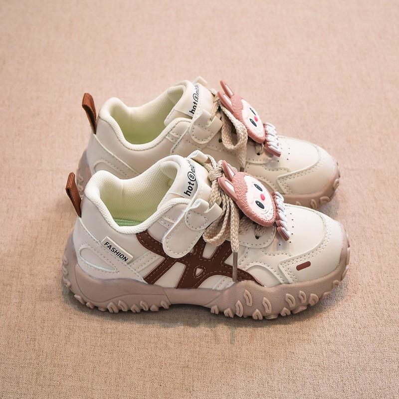 Youth style shoes Lightweight Anti-Slip Kids Sneakers Girls Boys Toddler Casual Sport Shoes With Sole Rubber PU Upper Fall
