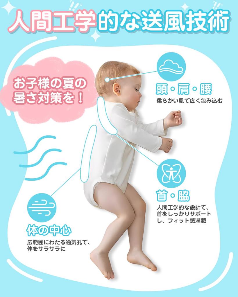 SAMONIC Stroller Stroller and Child Seat Protector Mat with Fan Large Capacity Detachable Airflow Timer Heat Heatstroke Prevention Fan-Equipped Seat,