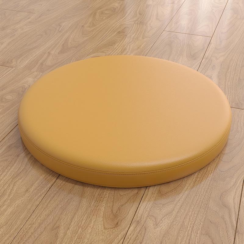 Rundes Leder-Memory-Schaumstoff-Sitzkissen für Esszimmerstühle und Barhocker - Rutschfest, Weich