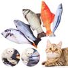 Realistic Chew  Mint Catnip Simulation Fish Shape Kitten Playing Pet Interactive Cat Play