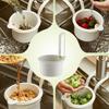 Kitchen hanging drain basket Detachable Food Waste Trap Basket Press To Clean Sink Strainer for Home Apartment Hotel Farmhouse