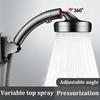 High-Pressure Matte Hand-Held Shower Head with One-Button Water Stop G1/2 Connection Multiple Spray Modes for Luxury Bathroom