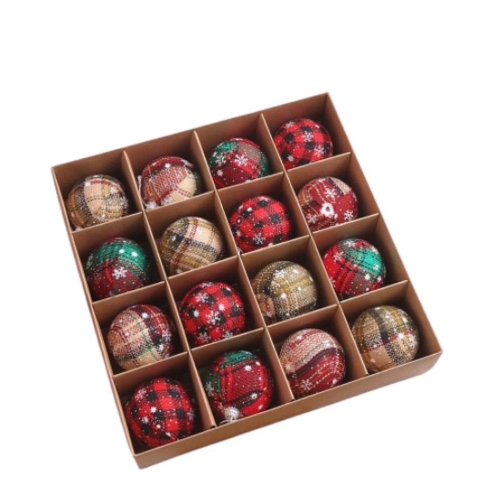 Shatterproof Christmas Foam Ball Pendant 6cm/8cm Christmas Tree Ornaments  Holiday Party Decor