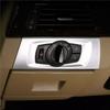 YAQP6 BMW 3 serijai E90 E92 E93 2005-12 ABS Automobilio stiliaus priekinių žibintų jungiklio mygtuko rėmelio apdailos dangtelio lipdukai Automobilio interjero aksesuarai