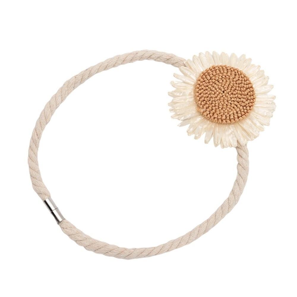 Flower Shape Window Curtain Buckles Magnetic Curtain Rope Holders Home Decoration