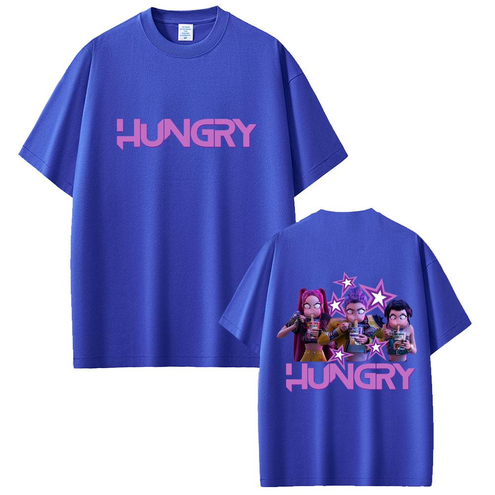 Kpop Demon Hunters T-shirt Cute Funny Rumi Mira Zoey Eat Ramen T Shirts Summer Men Women Fashion Trend Streetwear Tops