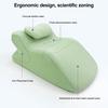 Wedge Prone Pillow Memory Foam Leg Wedge Ergonomic Back Neck Pain Relief Support Cushion with Removable Cover for Sitting Up Lying Reading