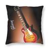 Rock Music 3D Guitar Cushion Cover 45X45 Home Decorative Print Music Note Throw Pillow Case For Sofa Double-Sided