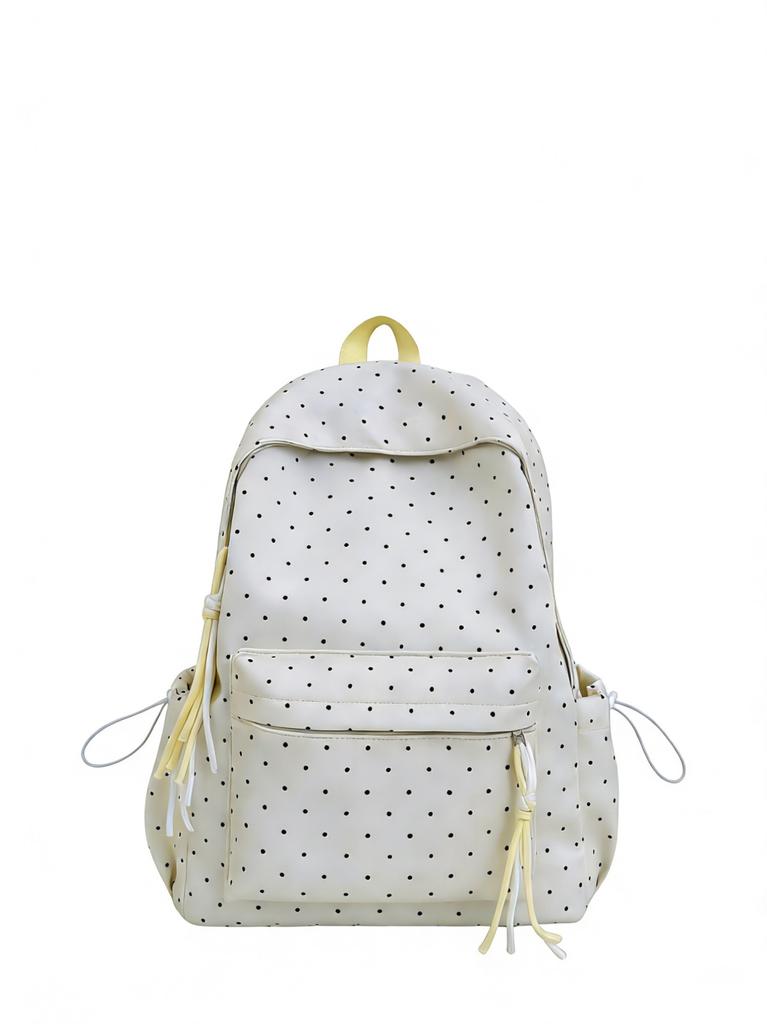 Schoolbag1011 Simple Japanese Ins Cute Polka Dot Female Students High Value Large Capacity Schoolbag Junior High School Backpack