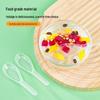 YOUAO Disposable Clear Plastic Spoons
