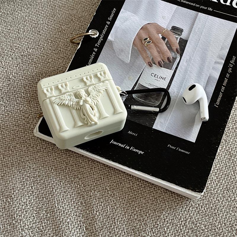 

Чехол для беспроводных наушников AirPods Pro 3 с изображением молящегося ангела: Силиконовый защитный чехол с мультяшным рисунком для телефонов 2-го, 3-го и 4-го поколений. AirPods 1/2