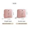 [HF]New 1Pc Portable Luxury Jewelry Bag Small Travel Organizer With Compartments Waterproof Pouch For Earrings Bracelets Rings