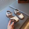 Girls' Shoes, Children's Princess Closed-toe Sandals, Summer New Style, Stylish Soft-soled Beach Sandals for Girls and Older Children