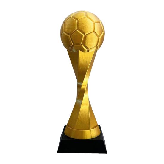 3D Printed Football Trophy Ornament, Mini Desk Display Model, Football Sports Figurine for Fan Souvenir Game Prize Collectible Gift