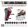 TricoloreExchange DIY Genuine Leather Shift Knob Cover Kit for Honda N-BOX JF3/4 N-WGN JH3/4 N-VAN JJ1/2, Smooth Nappa Leather [1BK3H35]