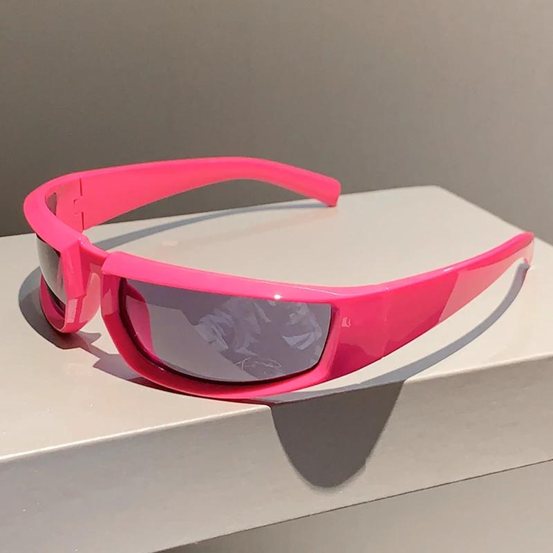 New in Y2k Punk Sunglasses Men Women Trendy Fashion Outdoor Mirror Shades Eyewear Popular Ins Cycling Goggle Sun Glasses