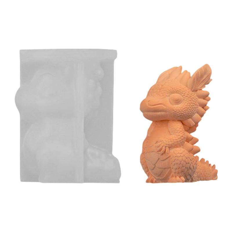 Flexible Silicone Mold Handmade Scented Candle Mould Dragon Shape Aromatherapys Jewelry Mold Home Decoration Mold