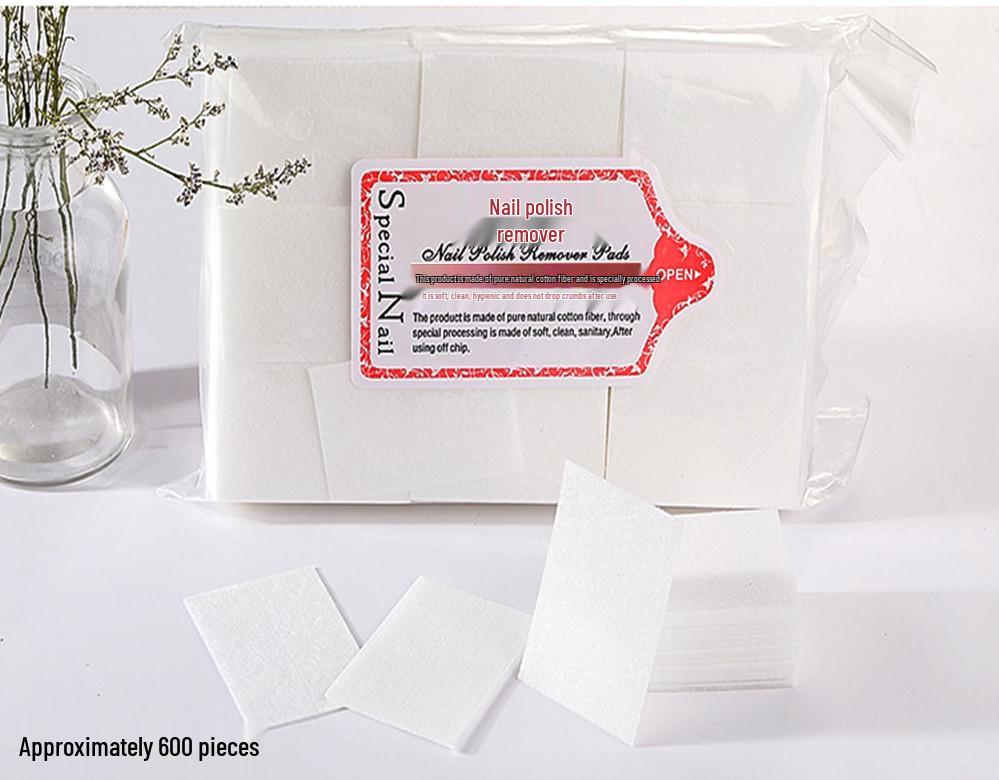 Eco-Friendly Disposable Nail Polish Remover Cotton Pads - Nail Wipes Supplies