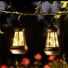 Outdoor Patio Solar Lantern Weather-Proof Landscaping Ambient Lights Hangable Solar Operated Lights for Courtyard Patio Front