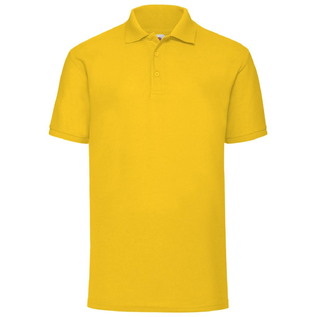 FRUIT OF THE LOOM Mens 65/35 Pique Short Sleeve Polo Shirt