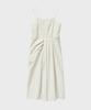 Noir For Woman Cotton Nylon Draping Dress (Ivory)