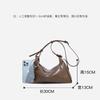 New leather pillow bag with large capacity, high-end luxury design, commuter crossbody bag for women