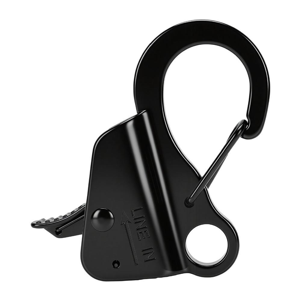 Fits 1/4"-3/8" Rope Boat Anchor Sliding Hook Black Quick Release Anchor Clip  Boat Anchoring