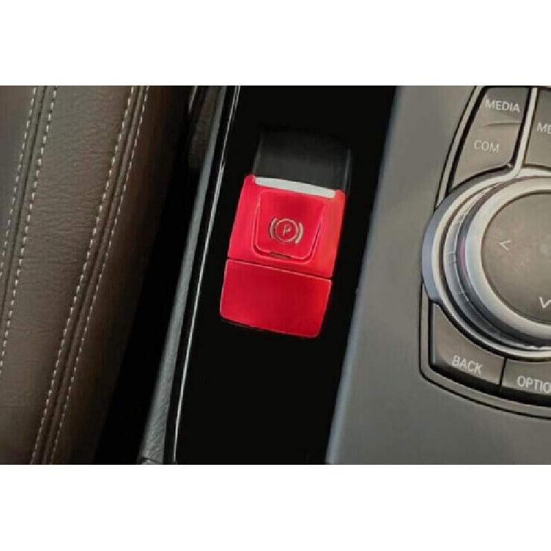 Fit For BMW X2 F39 Red Aluminum Cover Trim Electronic Handbrake Switch 2018-