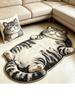 Bathroom mat 60x90 cm 3d-effect fuchsia