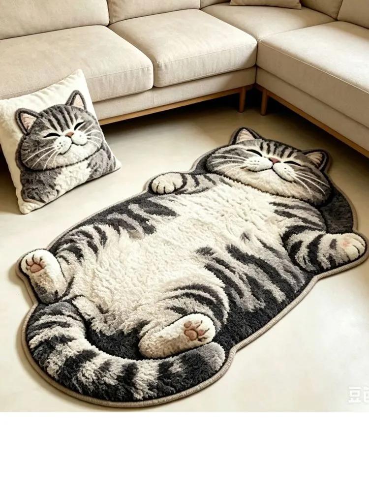 Bathroom mat 60x90 cm 3d-effect fuchsia