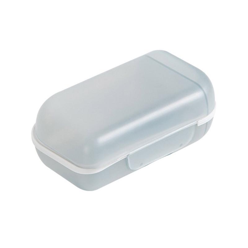 Small Travel Soap Container Secure Cover Multiple Purpose Organizers Jewelry Accessories Storage PP