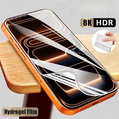 Für iPhone Air 17 16 15 14 13 12 mini 11 Pro Max X XS Max XR 8 7 6 6s Plus SE 2020 Weiche Hydrogel-Folie Displayschutz
