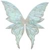 Glittery Butterfly Wings Costume Props - Elastic Strap Gold Stamp Decorated for Themed Party & Photography