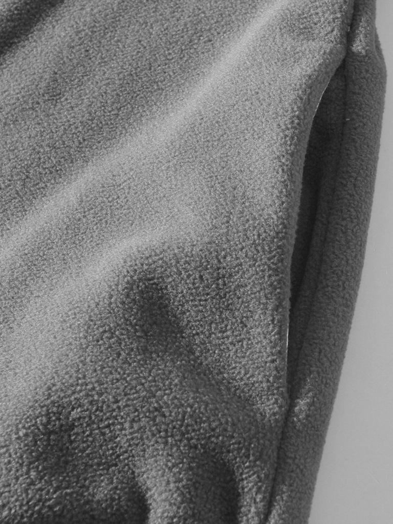 Men's Solid Color Stand Collar Zipper Hoodie Jacket - Outdoor Casual Streetwear