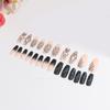 24Pcs Stiletto Fake Nails Coffin Nails Halloween False Nails Punk Full Cover Artificial Press On Nails for Women Girls